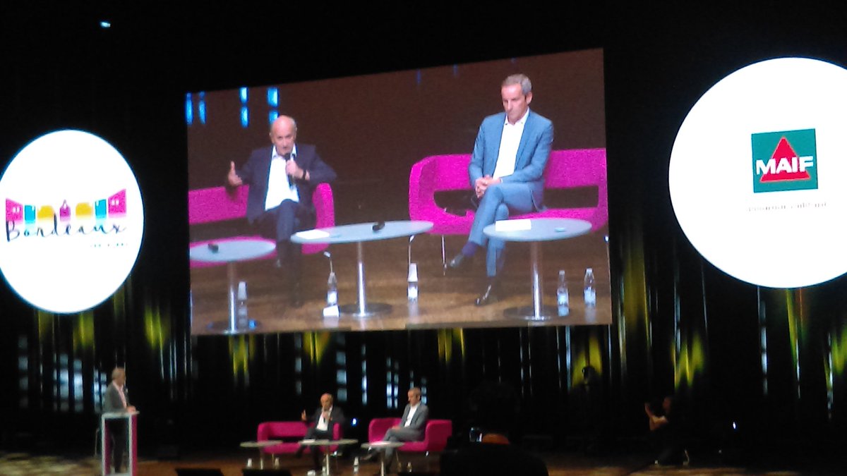 Rencontres 2017 <a href="/MAIF/">MAIF</a> à #Bordeaux 
Dominique MAHE, président, et Pascal DEMURGER, DG invoquent la confiance, la fidélisation et l'engagement