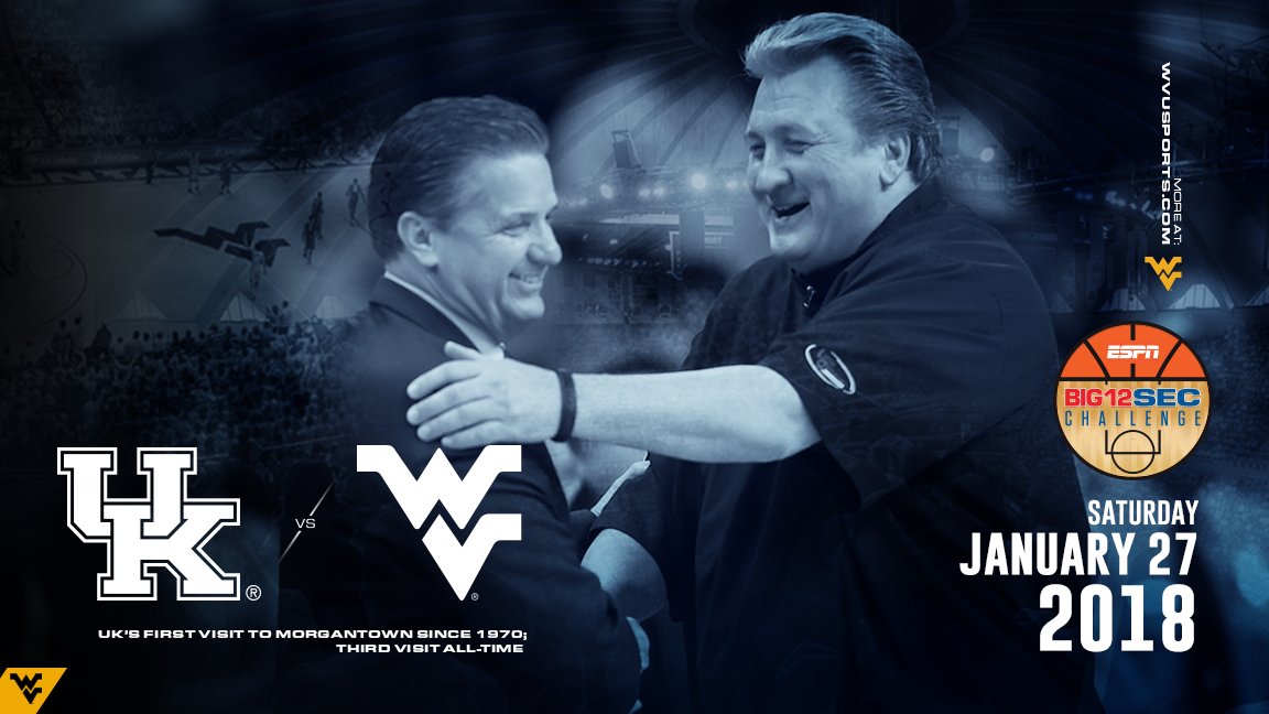 The pairings for this year's Big 12/SEC Challenge have been announced. 

wvusports.com/page.cfm?story…
