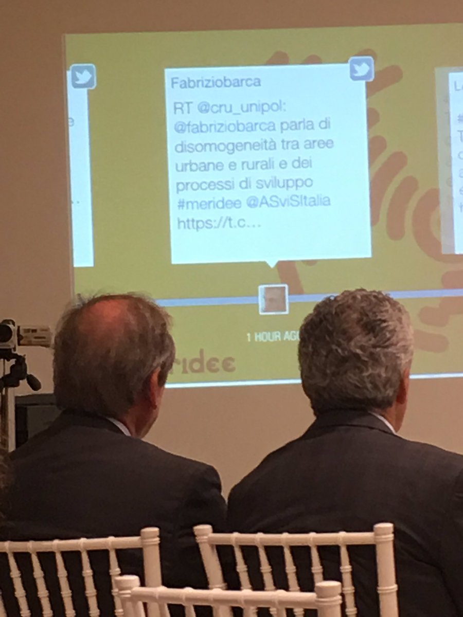 CulturmediaLN's tweet photo. #Meridee 
Barca:"bene la qualita' dell'offerta a base culturale ma si deve lavorare molto anche sull'analisi della domanda, non solo locale" https://t.co/PXS06OrYSU
