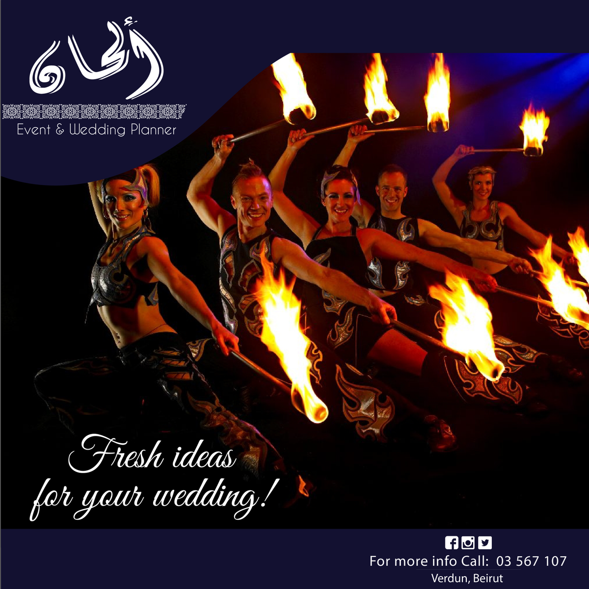 alhan_group's tweet photo. Fresh ideas for your wedding!
Fire Shows!
#alhangroup #weddingplanner #dancelessons #fireshows https://t.co/3sg5gJ0p1X