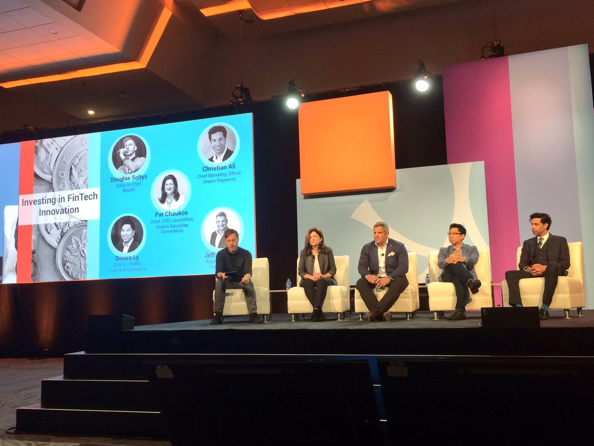 Great to hear from regulators, experts, investors, and innovators about 'Investing in FinTech and Innovation' #PayCanSummit #Payments