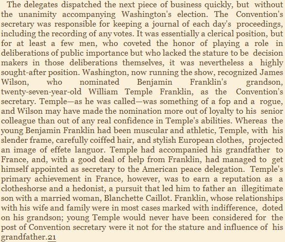 timmo's tweet image. Here's what Richard Beeman (2009) says about Temple Franklin (p. 69).