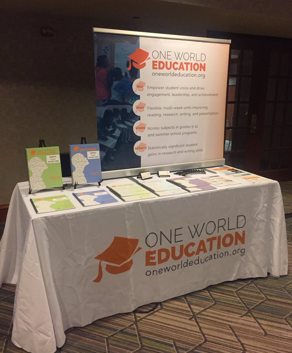 OneWorldEdu's tweet photo. Excited to participate in @OSSEDC's LEA Institute today! Visit our table near the registration area to learn more about our program! #DCITAC https://t.co/qbN5Pr0XBx