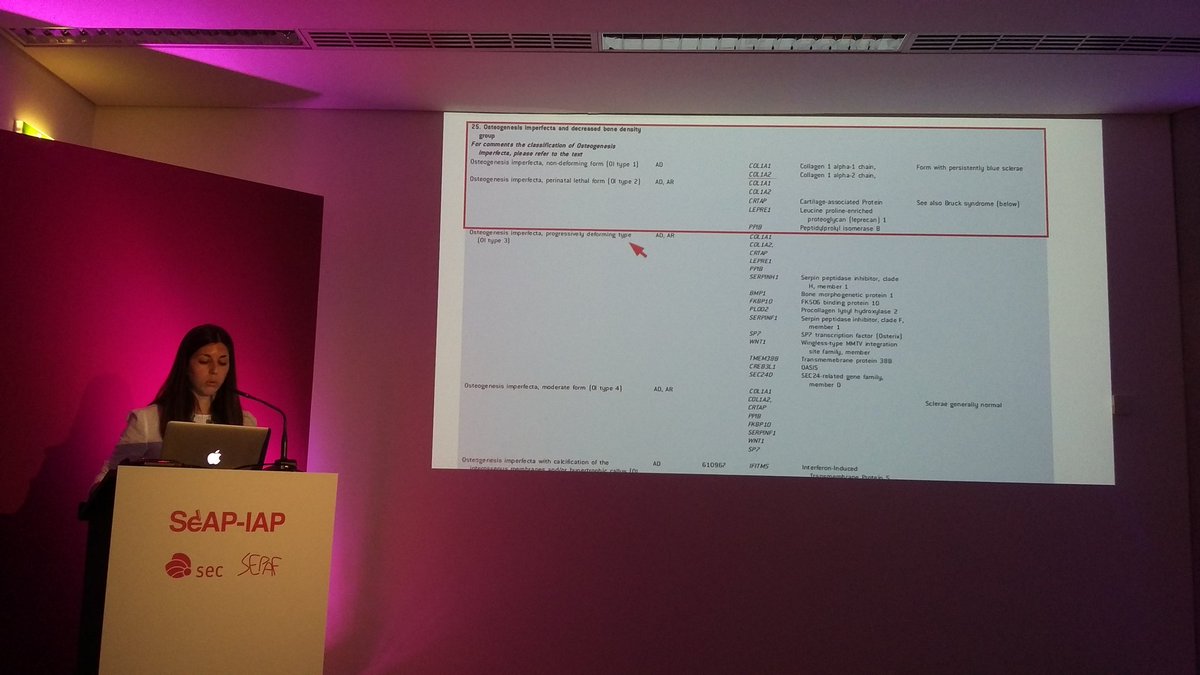 DraEosina's tweet image. Displasias esqueléticas, abordaje multidisciplinar. Excelente presentación de la Dra. Hernández Bonilla. #SEAP2017V  @EJAutopsy