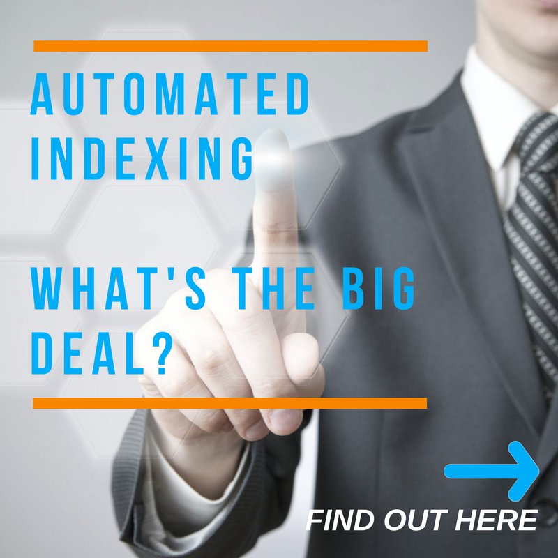 ExtractSystems's tweet image. Automated Indexing: What’s the big deal? Read more now: hubs.ly/H07w-Pt0 #automatedindexing #indexingdata