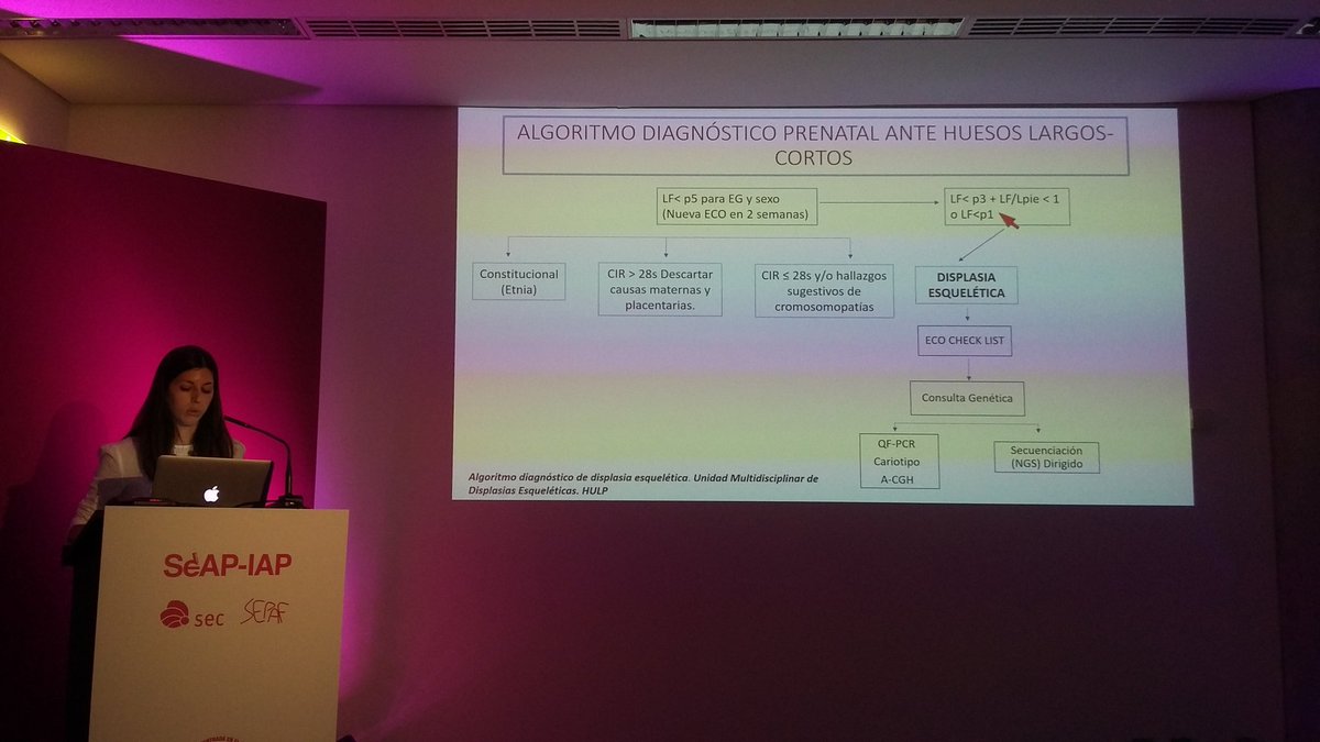 DraEosina's tweet image. Displasias esqueléticas, abordaje multidisciplinar. Excelente presentación de la Dra. Hernández Bonilla. #SEAP2017V  @EJAutopsy