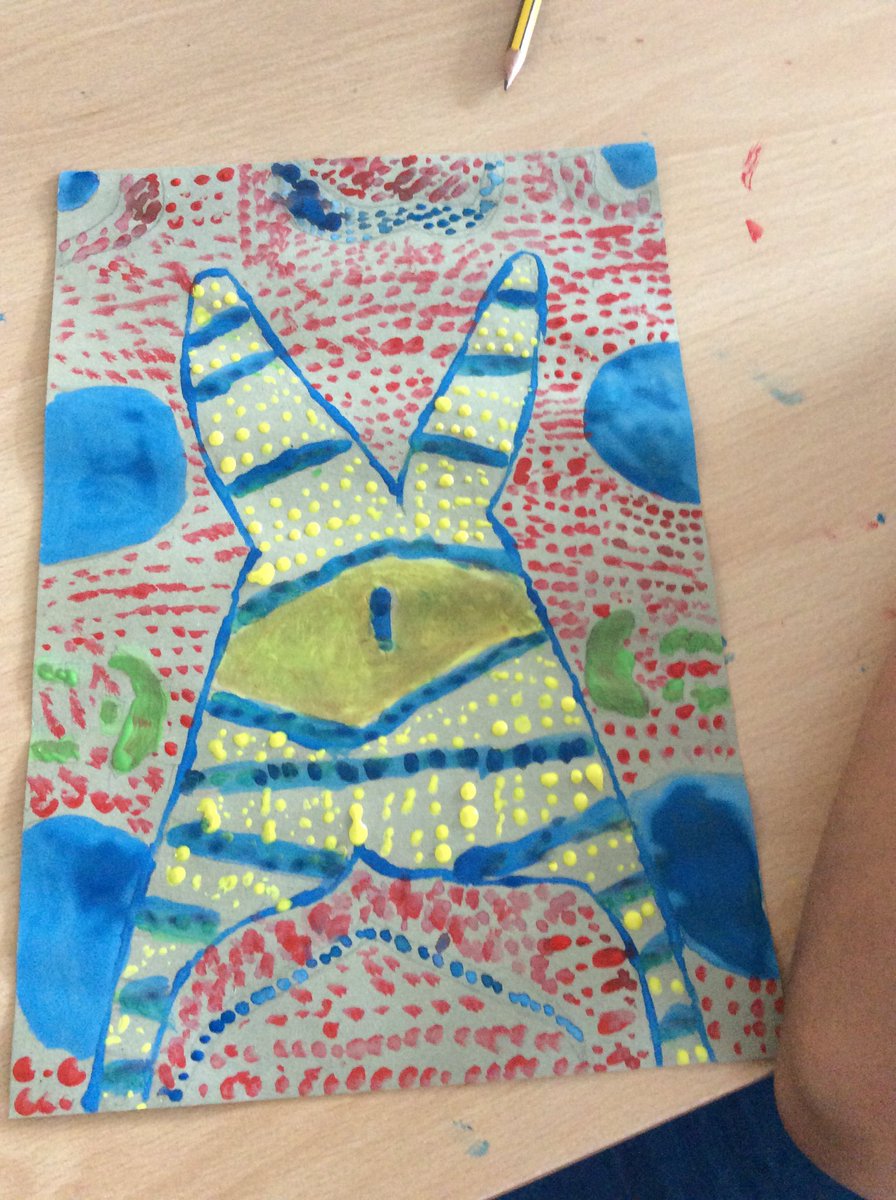 DovedaleY6's tweet photo. Australia Day Aboriginal Art in #6P #impressive #fairincome https://t.co/fmQ6Rndp0u