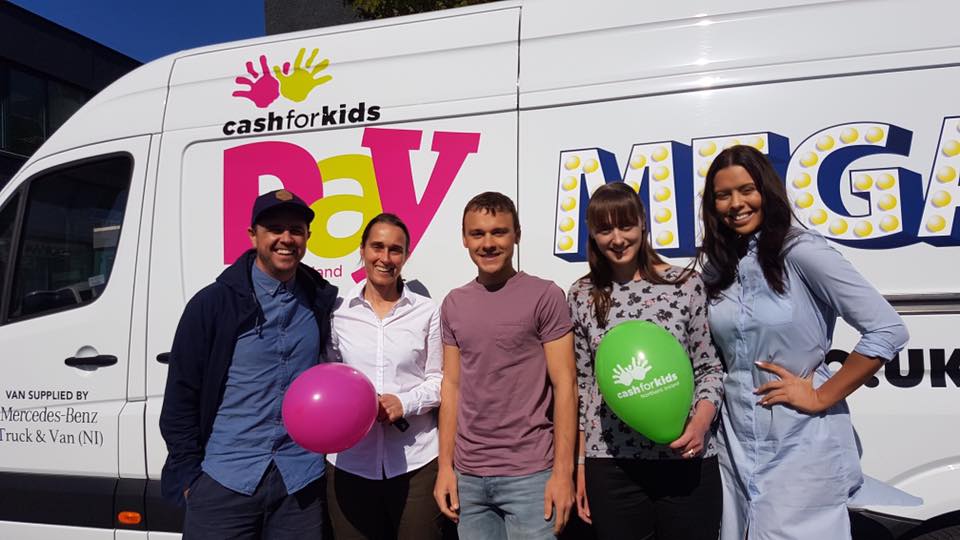 Kathy  and Lesley got to meet Pete, Paulo &amp; Rebecca from Cool fm, as a thanks for our donation towards the cash for kids Mega van!