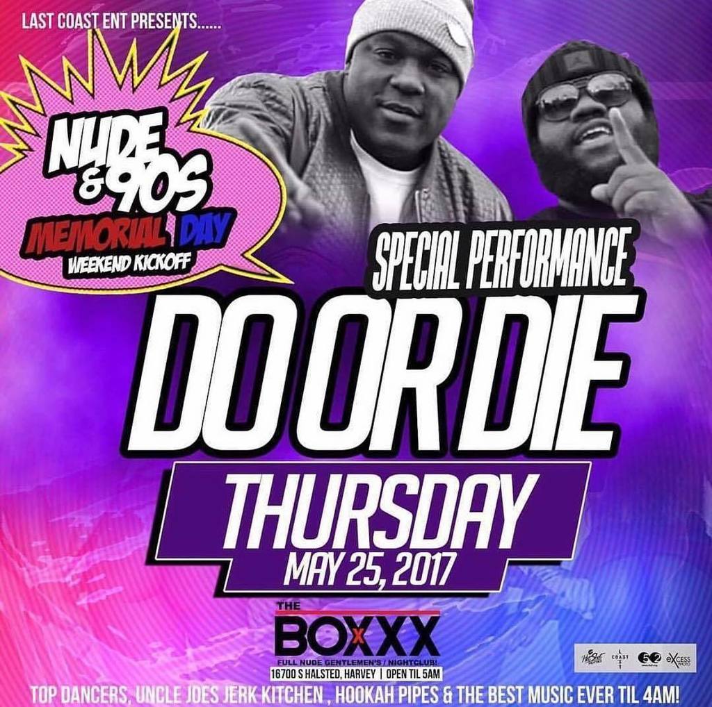 DoOrDieNation's tweet photo. 🚨🚨Tonight 🚨🚨
@ The Boxxx 16700 S Halsted Harvey IL
Pull up it going to be a movie 🎥 #DoOrDie #JohnnyP4Ever #PoPim… https://t.co/GoUQcLoA9a https://t.co/k1mEz43xZR