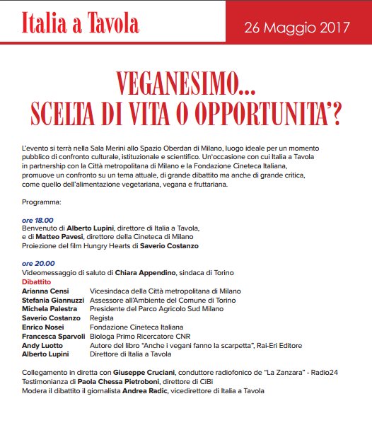 AriannaCensi's tweet image. VEGANESIMO.SCELTA DI VITA O OPPORTUNITA’? #iat #cibonarratobene #milanocittàmetropolitana #ariannacensi