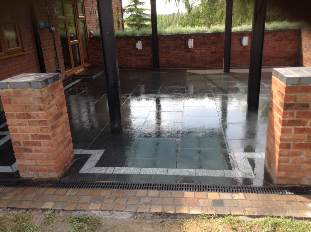 Here is our latest job #marshalls eliclips granite a lot off cutting but it's worth it