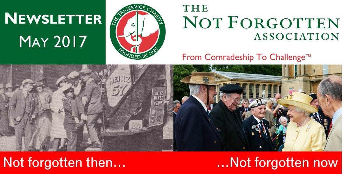 thenotforgotten's tweet photo. Our May Newsletter is now available to view! Read about our latest activities and events for #veterans here: https://t.co/GQdaGEwFof https://t.co/gQ1QPYq0sp