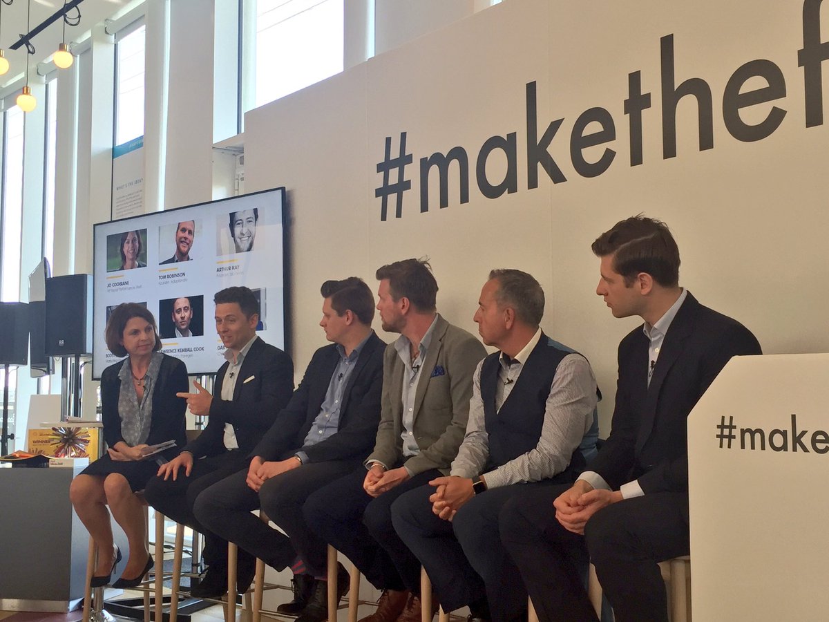 Successful entrepreneurs are the ones who never stop learning #makethefuture panel – at Queen Elizabeth Olympic Park