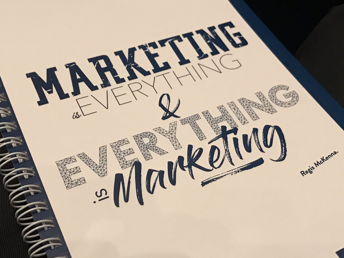sergilarripa's tweet photo. "Marketing is everything, &amp; Everything is Marketing". Regis McKenna. 
#HoyEsMarketing #Hemesic #hemesic2017 https://t.co/SBW1WFpPl8