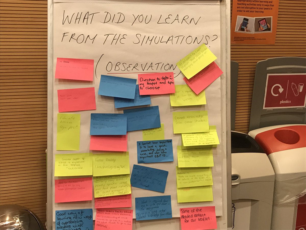 Feedback from students practicing their skills in live health promotion #readyforcareplanning <a href="/StephReynoldsm/">Steph Reynolds</a> @bcukevcrimmons