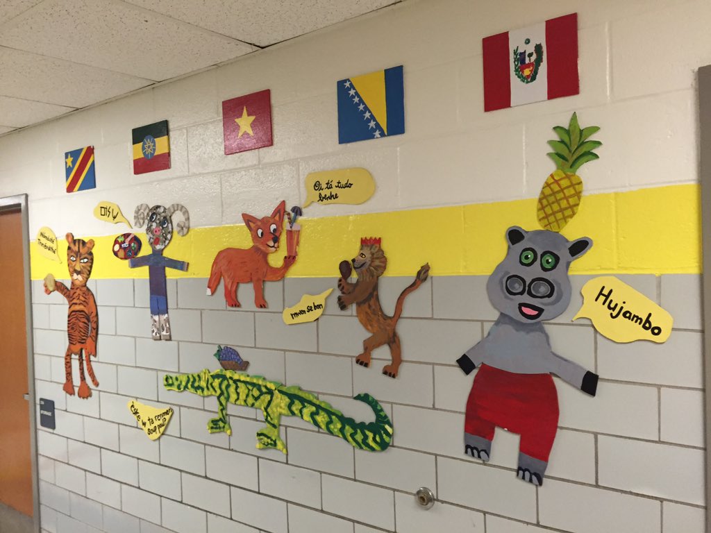 DrJeanPaulCadet's tweet photo. #EDinthefield @usedgov doing a gallery walk in awe of @AES_TQStars Artists in Residence hallway displays. https://t.co/5mi42Xd1CF