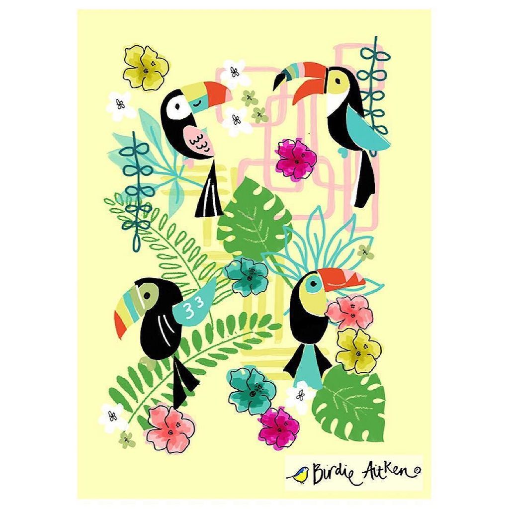 BirdieAitken's tweet photo. Tropical Toucans for a sunny day! #childrenswear #makeitindesign #makeartthatsells #trendspotting #creativedirecto… https://t.co/ZV9hVwojFM https://t.co/FhFAdFI7cH