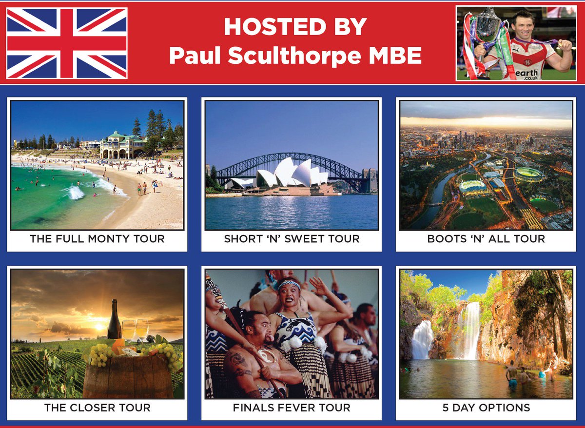 exp_SportPty's tweet photo. Come on tour down under with @PScully13 #RLWC17 Check out the brochure here: https://t.co/MNhGK3OHYG #tour https://t.co/QoXyAm5WCl