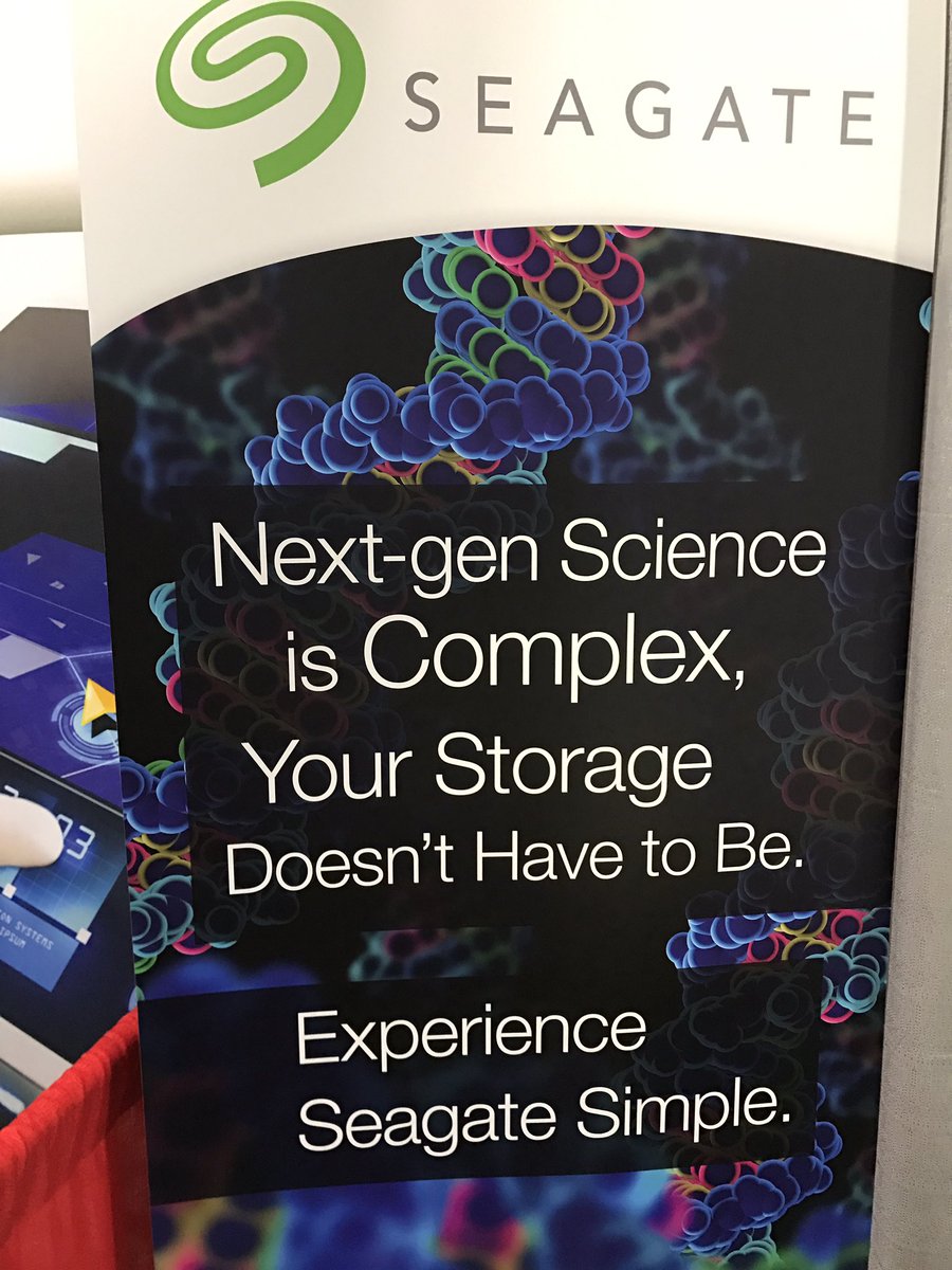HPCSalesGuy's tweet photo. #BioIT17 Seagate Simple @ booth 143 https://t.co/Vwh91SEFup