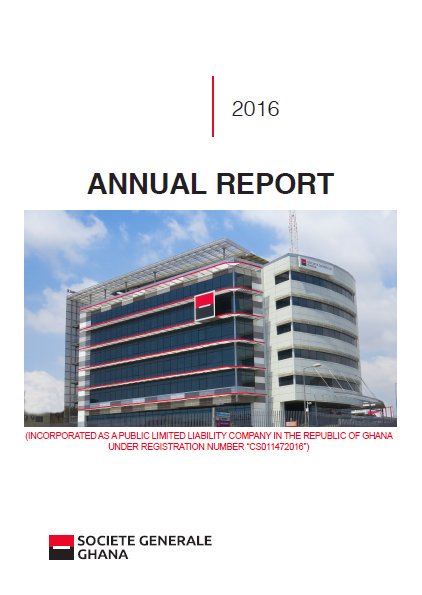 Africafinancial's tweet photo. Societe Generale Ghana Limited -2016 Annual Report #IMLGSE #IMLSEX #IMLANNUALREPORT #IMLBANKS $SOGEGH https://t.co/MQHCDeVkDu https://t.co/HbVuYx1KlA