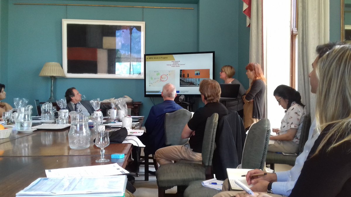 IHFC2016's tweet photo. Representatives from the University of Padova discussing the "Photovoice" projects being undertaken across Europe #HomeEUIRL #Horizon2020 https://t.co/vmBh13GHQ6