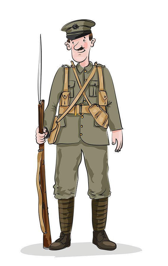 Matt Buckingham on Twitter: "WW1 Soldier #illustration #kidlitart #WW1