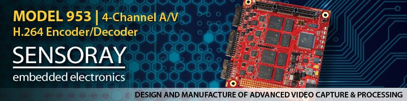 Sensoray's tweet image. 4-Channel A/V codec H.264 encoder/decoder captures 4 analog video and 4 stereo audio inputs. bit.ly/2ozLJOi