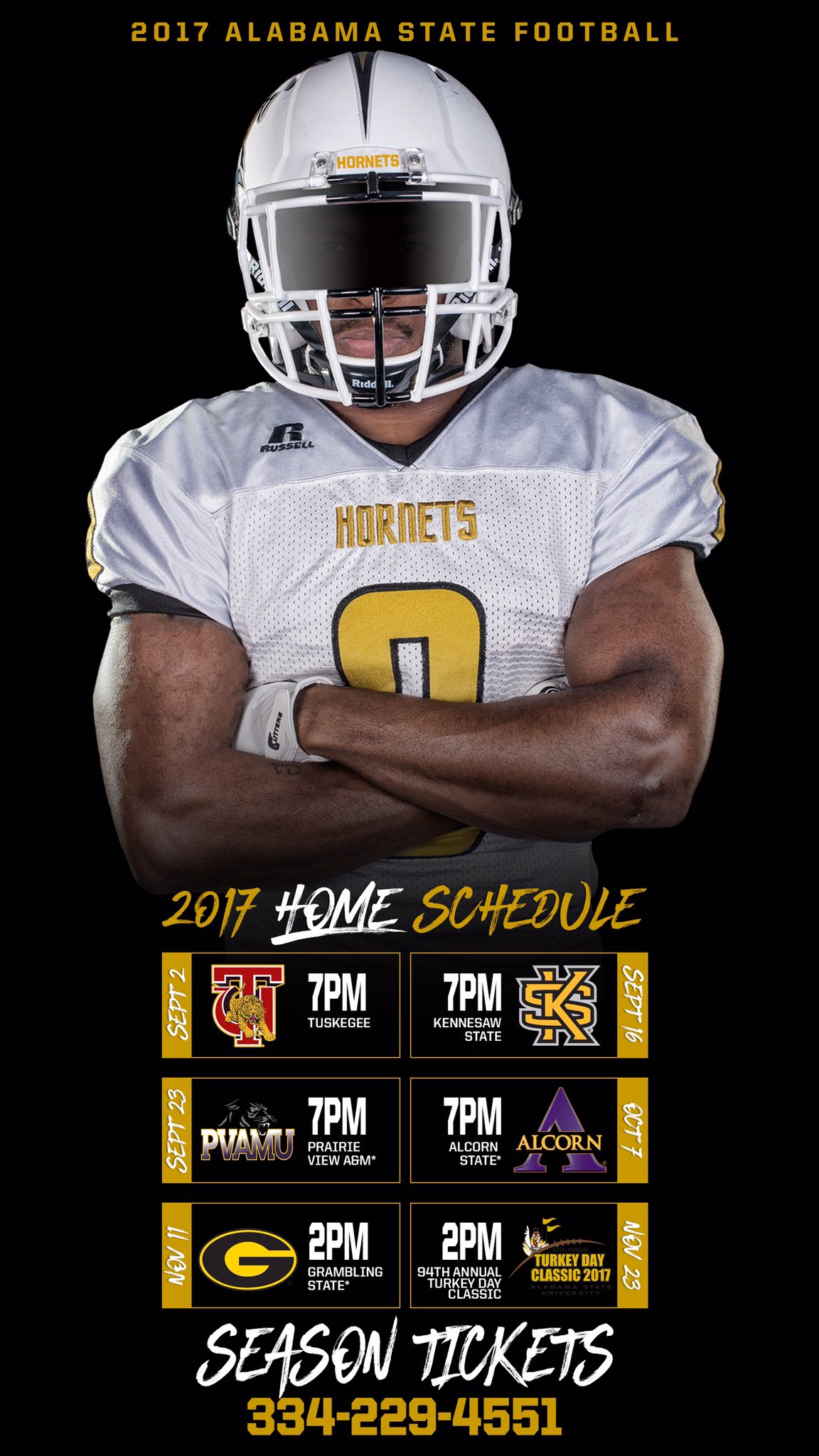 alabama state hornets football jersey