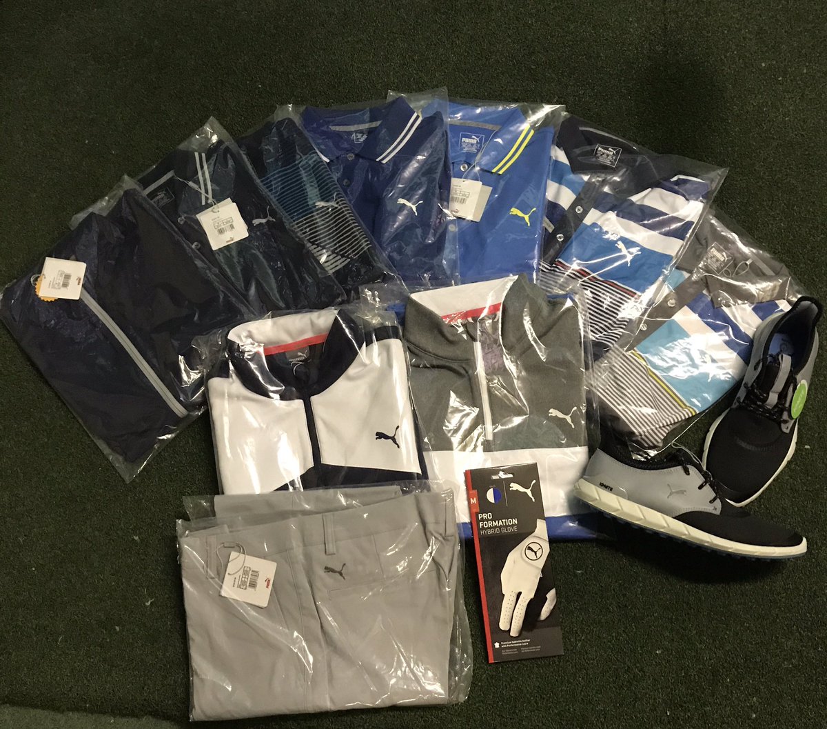 shankygolf's tweet photo. Thanks @DuckerG my new @PUMAGolf work clothing looks sweet! #golf #smart #lookingthepart https://t.co/SerxYS7eXX