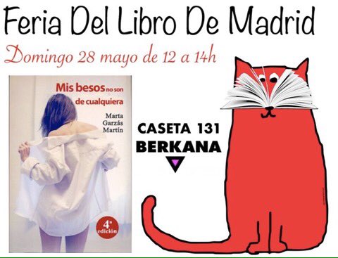 Este domingo 28 de 12 a 14h estaré firmando #misbesosnosondecualquiera en la caseta 131 junto a <a href="/SandraBarneda/">Sandra Barneda</a> y <a href="/NuriaVarela/">Nuria Varela</a> #FeriaDelLibro