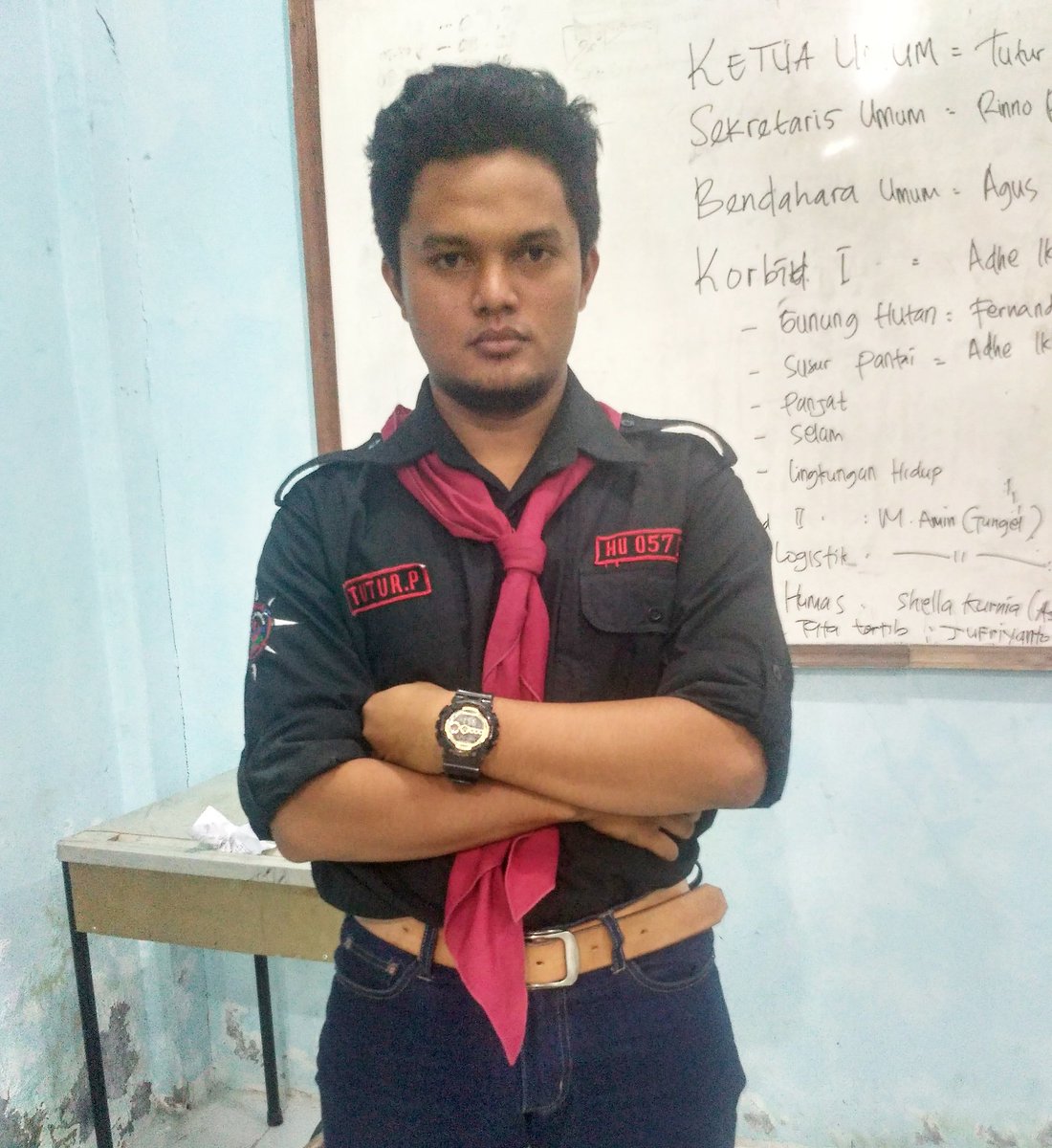 Selamat kepada Tutur Pratama (Api) No.reg HU 057 LC. Terpilih sebagai Ketua Umum HIMPALA UNRIKA Periode 2017 - 2018