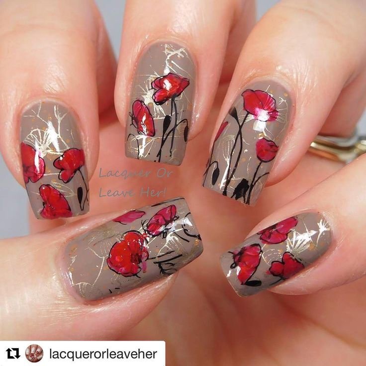 Look at these poppies-inspired nails by <a href="/loveslacquer/">loveslacquer</a> from Instagram!
messymansion.com.au/products/im...