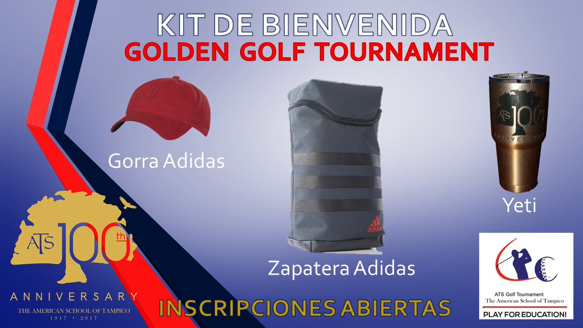 ¿Ya te inscribiste al Torneo de Golf?
¡No te quedes fuera!

#goldengolftournament #kitdebienvenida #gorra #zapatera #yeti