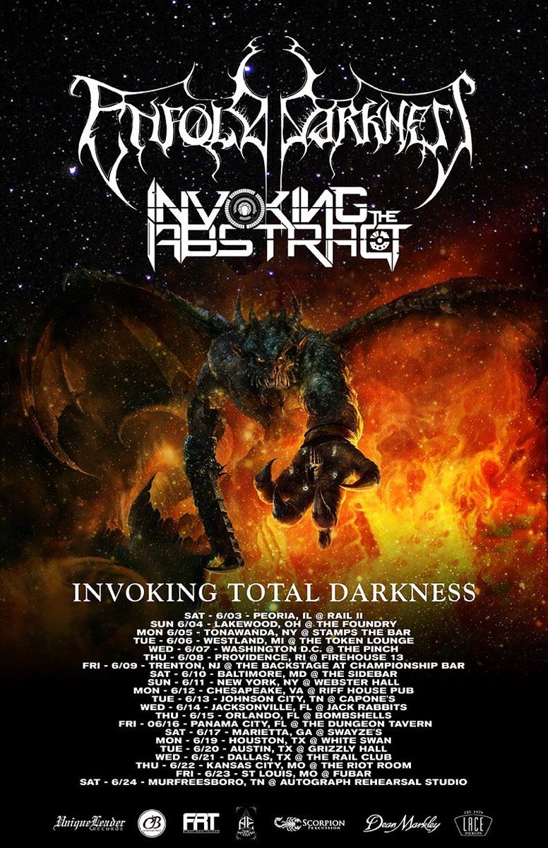 plusonepub's tweet image. INVOKING TOTAL DARKNESS TOUR! @ITAbandofficial @enfolddarkness @cbentmusic