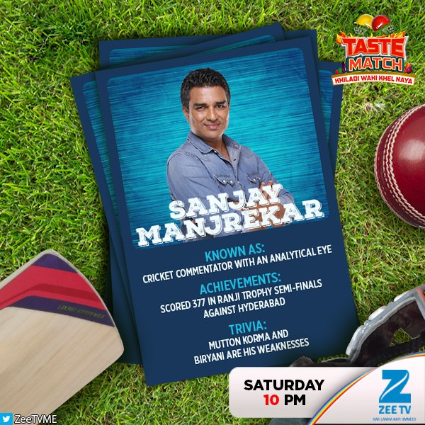 ZeeTVME's tweet photo. #SachinTendulkar calls him a 'different player!'
Watch @SanjayManjrekar on #TasteMatch this Saturday at 10 PM only on #ZeeTVME https://t.co/E2TyF9U3cX