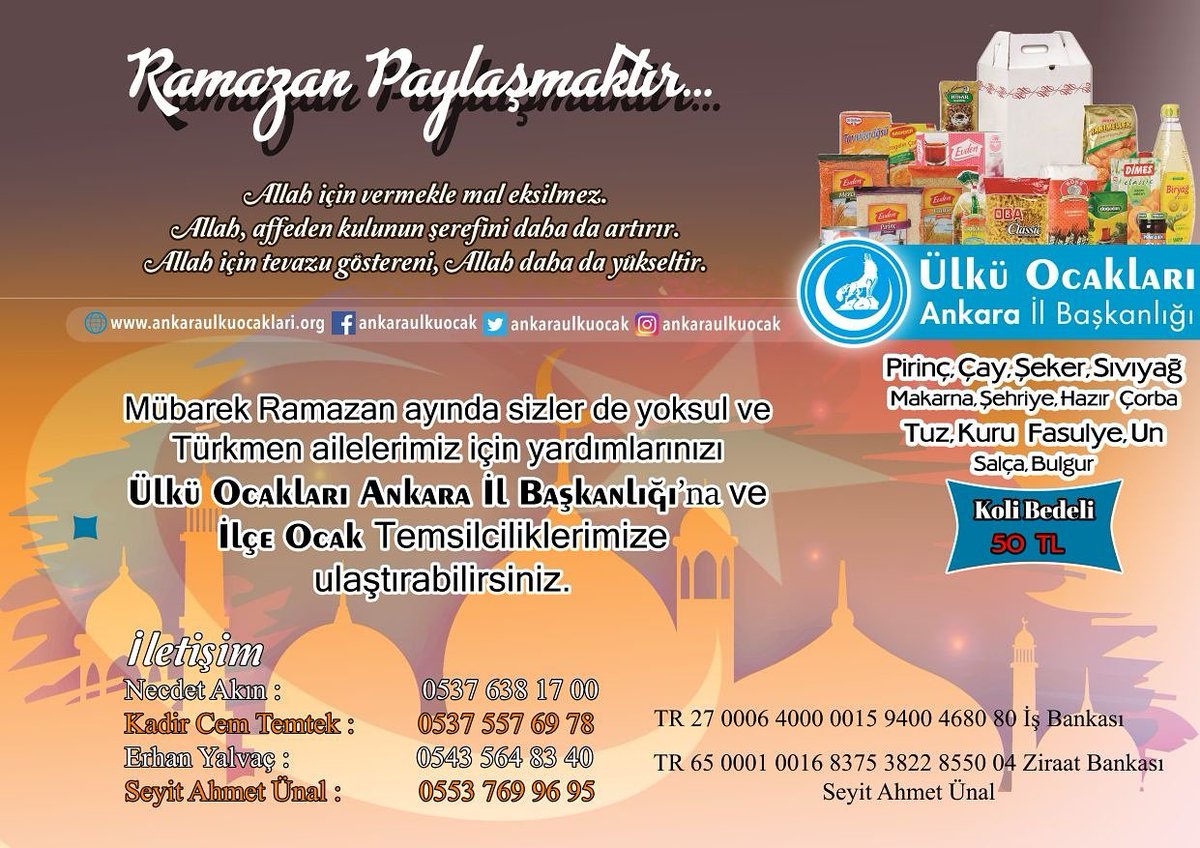 "Ramazan Ayı" paylaşma ayıdır.