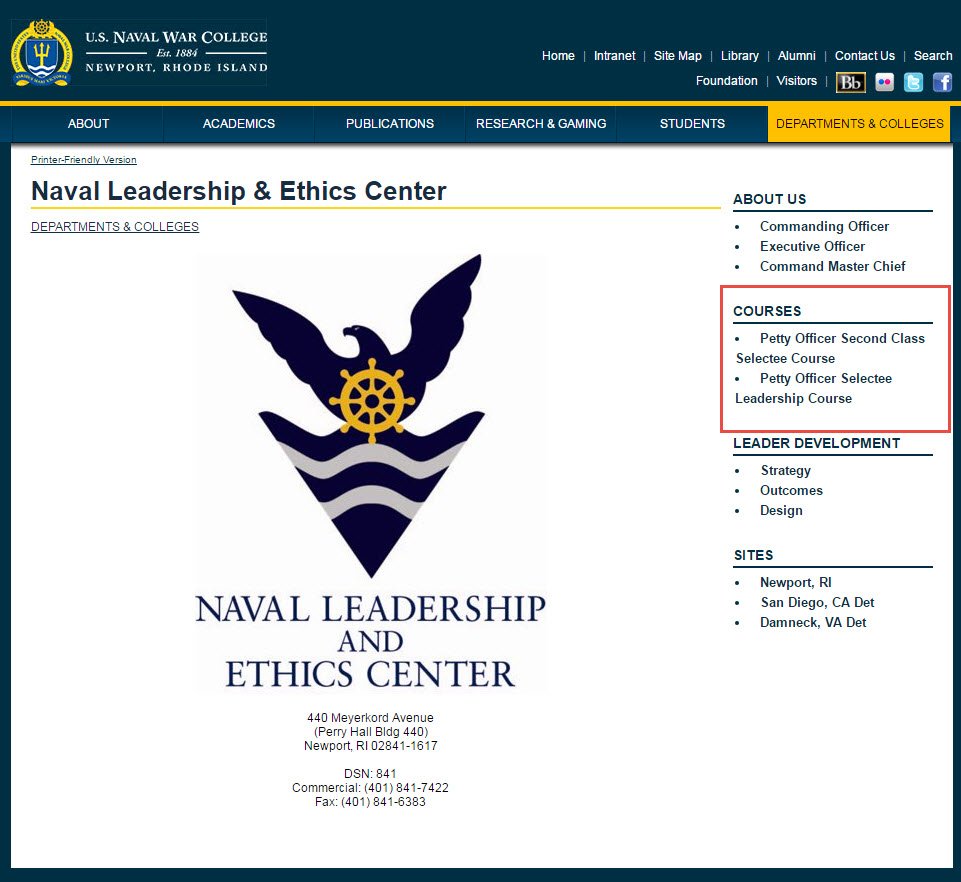 MyNAVYHR's tweet photo. Need Third Class Petty Officer Leadership Course Materials?
@NavalWarCollege has them! Here: https://t.co/cCbK1Wq6q2
@USNavy #NLEC https://t.co/vn6Whd5NeI