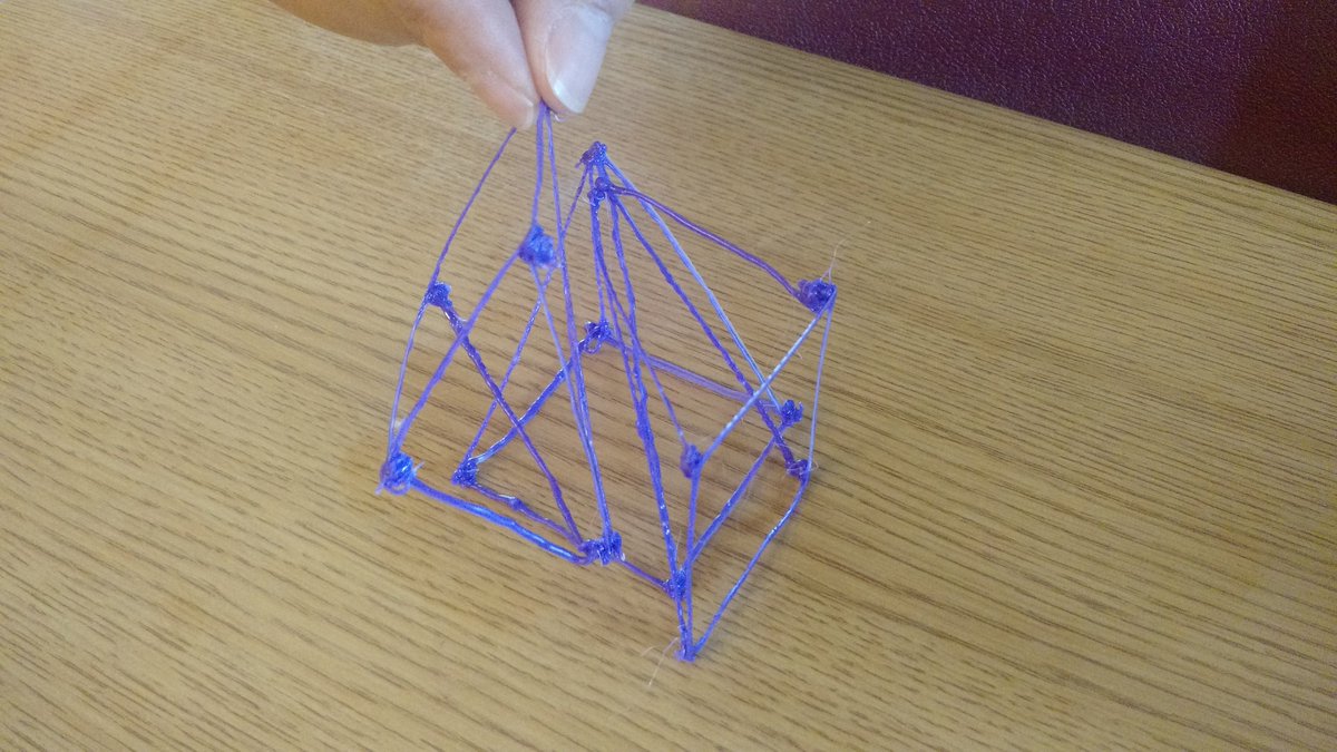 3D pens in geometry class to demonstrate understanding of theorems - amazing work <a href="/startzelvin/">Sheena Tart-Zelvin</a>! #makered