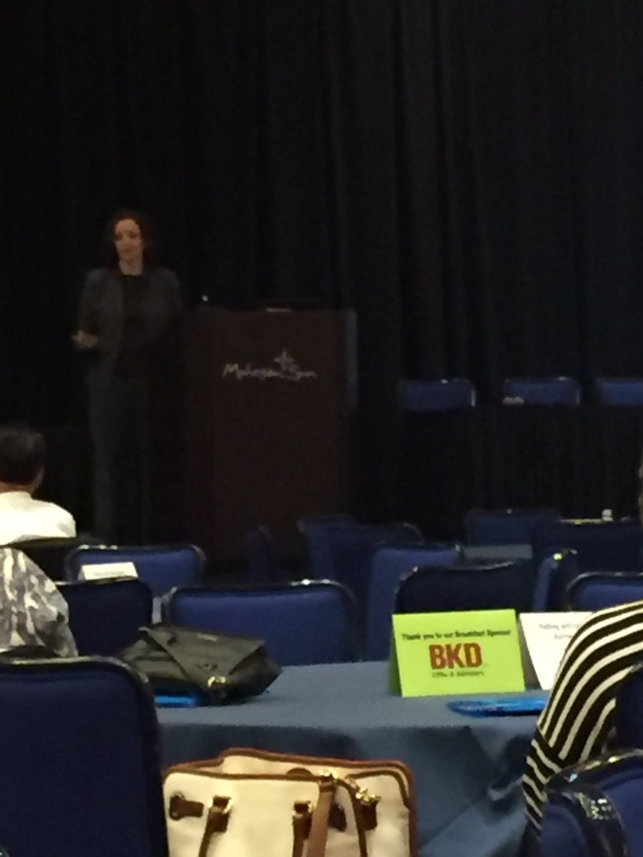 wattj's tweet photo. Carol Friesen incoming HFMA chair on stage at #hfmaregion1 @hfmaorg @BKDHC @BKDLLP https://t.co/CDNZ21FD3K