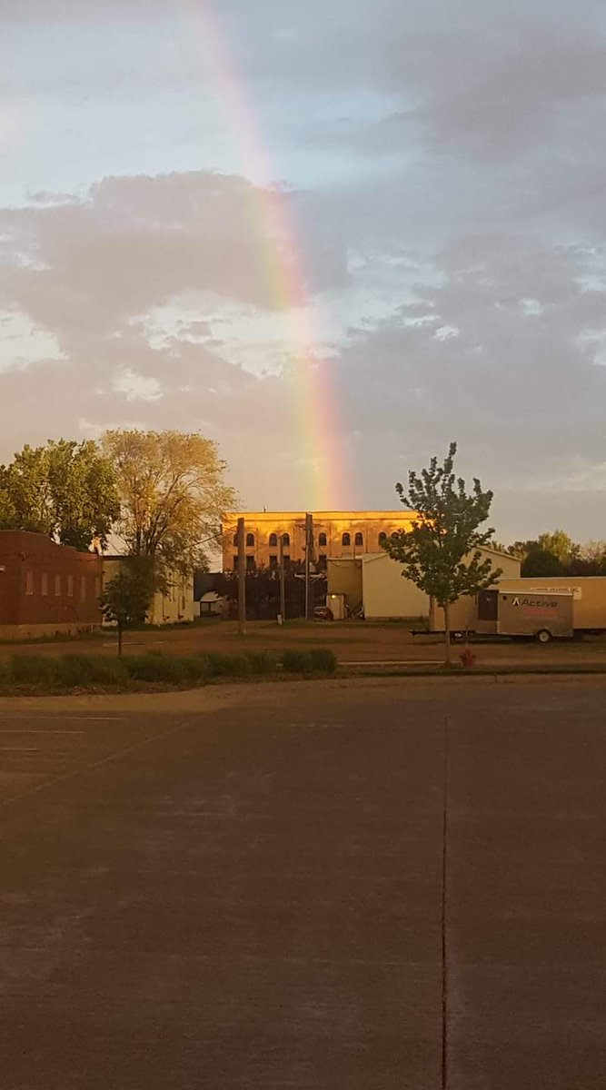 You know it's going to be a good day when a rainbow pours into the local Irish Pub early in the AM.

<a href="/southdakota/">Travel South Dakota</a> #dempseys #hifromsd