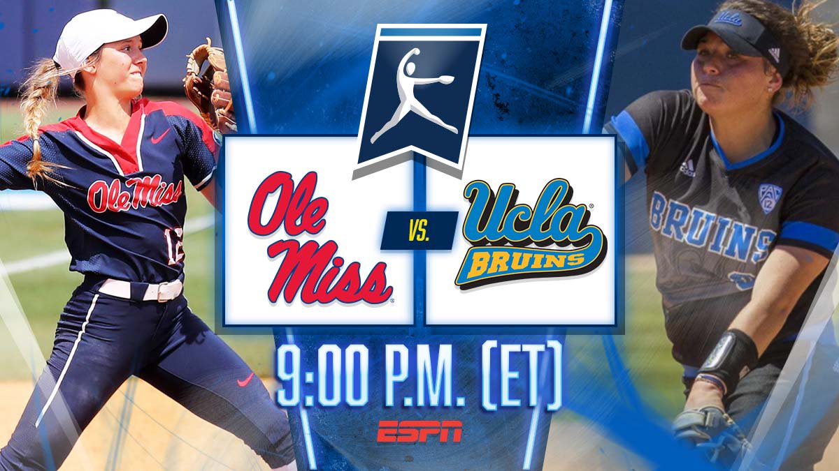 d4m_d33zy's tweet image. --I wont lie.. this @OleMissSoftball vs @UCLASoftball is sorta lit 😅 #YouGoLadies #NCAA⚾️
