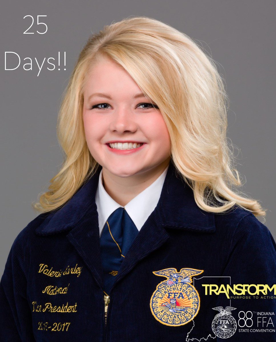 Get excited to meet your National Central Region Vice President, <a href="/earley_valerie/">Valerie Earley</a>, at State Convention!! 25 days left, folks!! #88INFFAConv