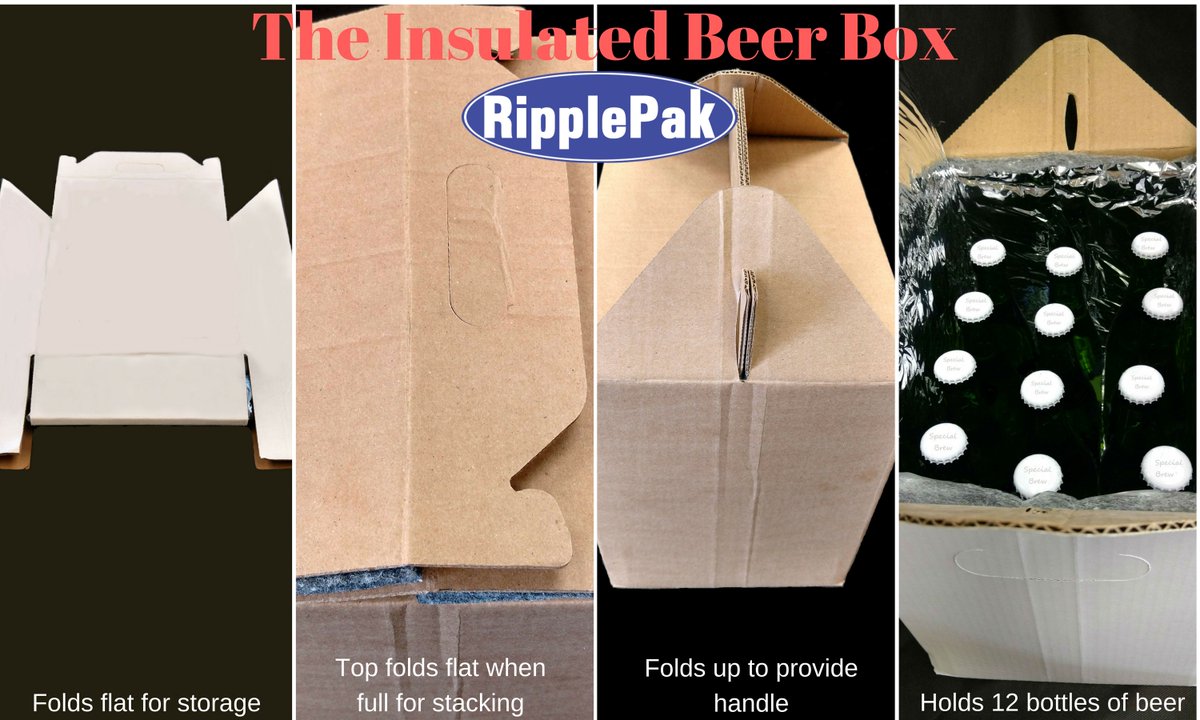 RipplePak is excited to present our newest product in our cold chain line.  Introducing our insulated beer box. #beerbrew #BeerFestival