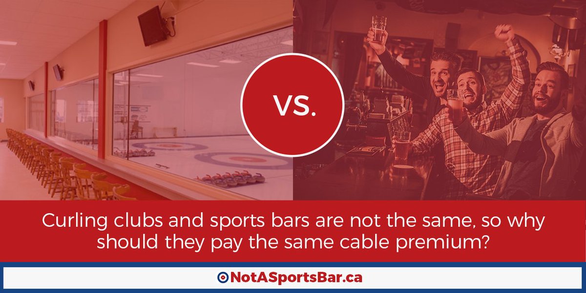 .<a href="/Bell/">Bell</a> &amp; <a href="/Rogers/">Rogers</a> are sticking curling facilities with huge fee increases. It's a #curling rink, #NotASportsBar notasportsbar.ca