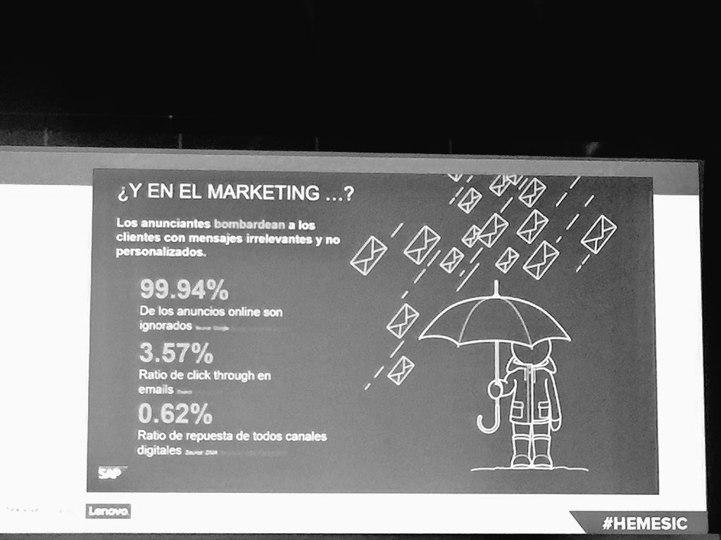 angelcreativoad's tweet photo. "El 99,94% de anuncios online son ignorados" @_ramortiz #HEMESIC #marketing @SAP #IamAD https://t.co/dP5BkIsp7X