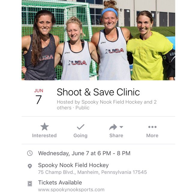 JessJecko's tweet photo. Shoot and save clinic coming up on June 7th @nooksports https://t.co/rdCnu7rMye