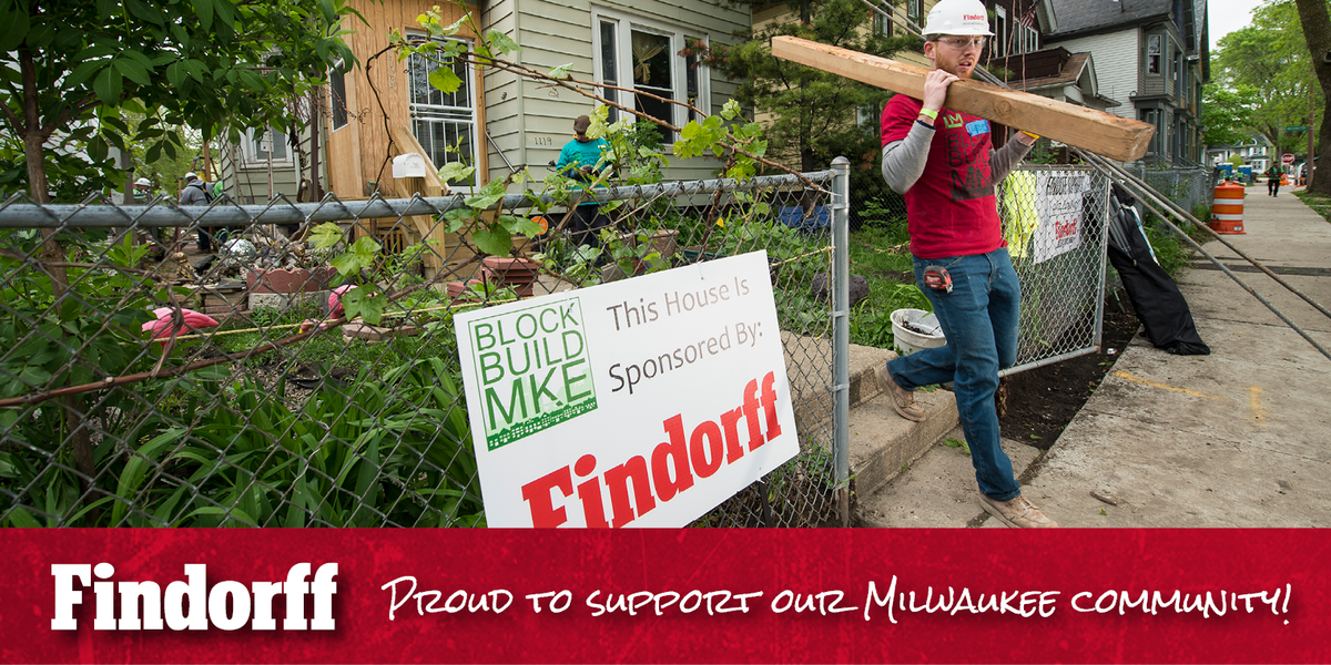 findorff's tweet photo. Proud to support our #Milwaukee #community last weekend at @rtmilwaukee #BlockBuildMKE https://t.co/eggYQLdlq7 #FindorffPartner https://t.co/BM0Cvi2t83