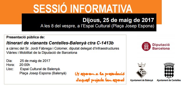 Radio_Pista's tweet photo. Avui a les 20:00 EN DIRECTE 📻 Presentació del Itinerari de vianants 🚶‍♀️🚶‍♀️Centelles-Balenyà a càrrec de @JFabregaColomer https://t.co/AWanYqoE8t