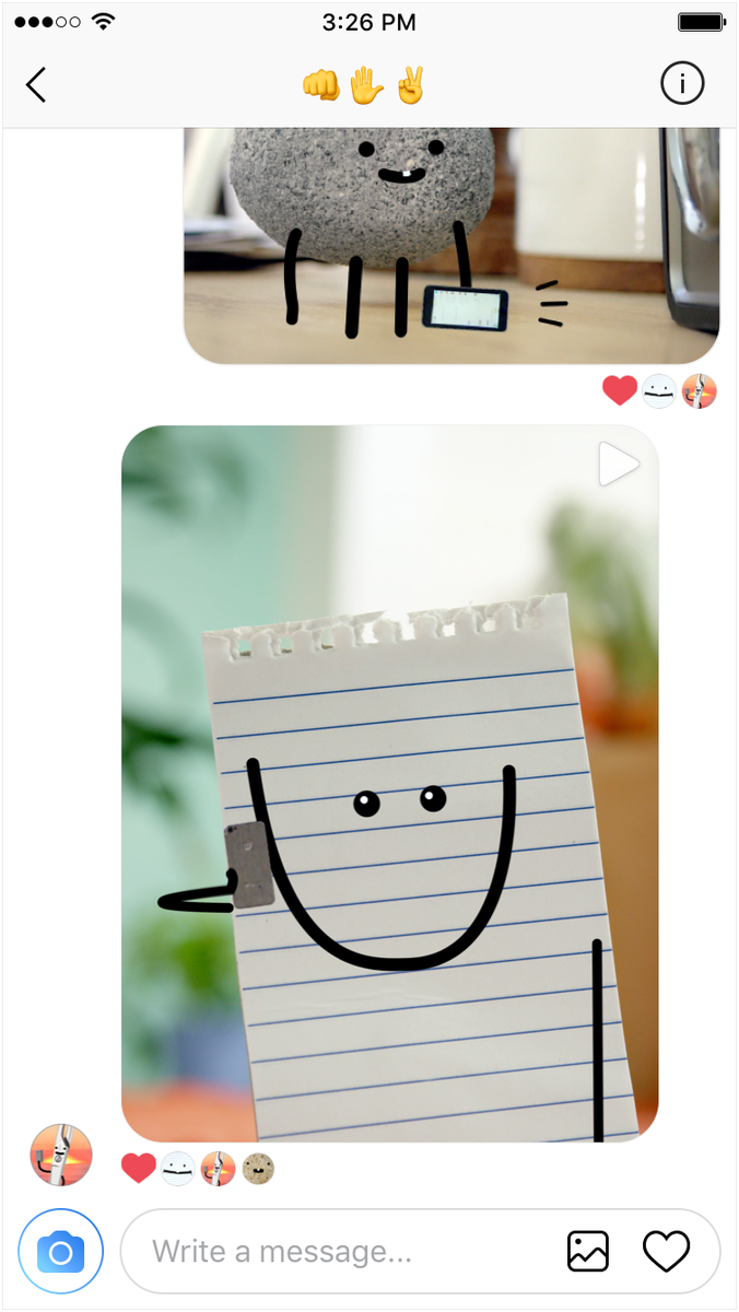 Messaged thread. Messaged thread