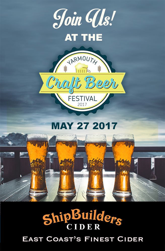 Join <a href="/ShipBldrsCider/">ShipBuilders Cider</a>  &amp; <a href="/sidscider/">Sid's Cider</a>  May27 at the #YarmouthCraftBeerFestival! Tickets available! #onethesids #eastcoastcider #drinklocal